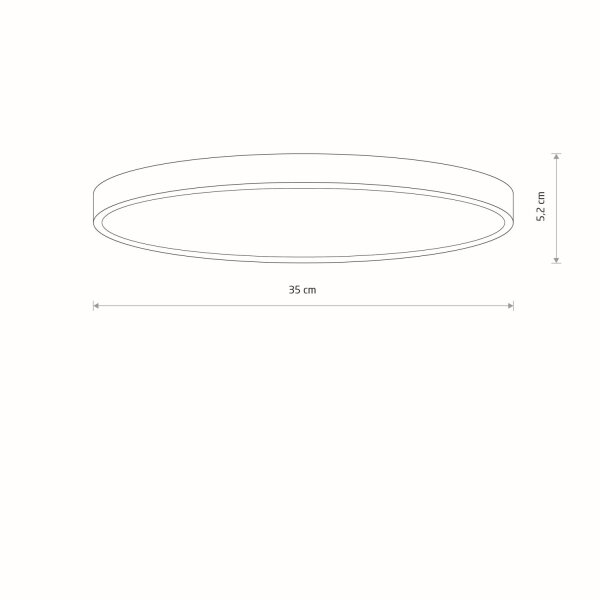 LED Deckenlampe rund Weiß blendarm 4000 K B:35 cm