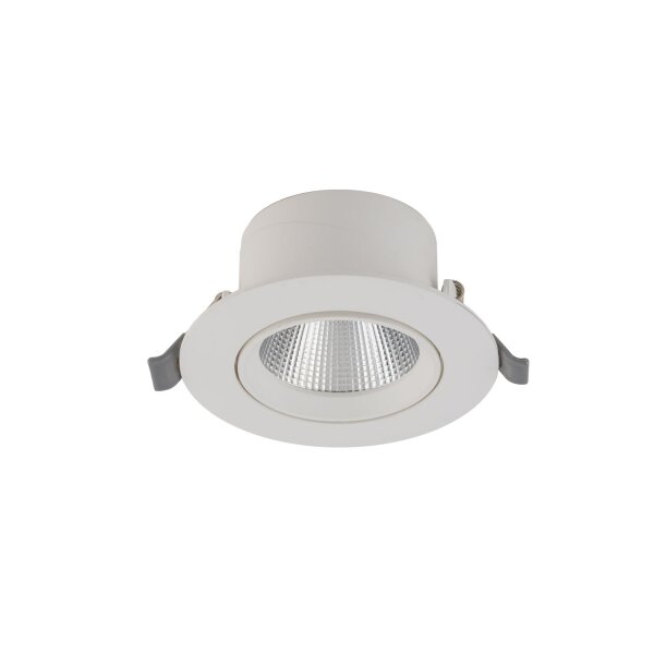 LED Einbauspot Weiß Silber 3000 K B:11 cm schwenkbar