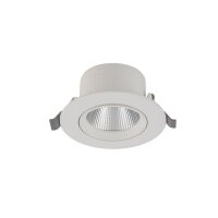 LED Einbauspot Weiß Silber 3000 K B:11 cm schwenkbar