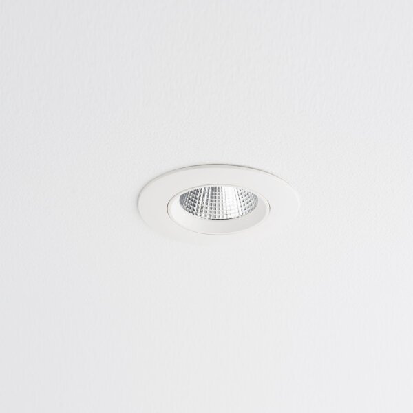 LED Einbauspot Weiß Silber 4000 K 11 cm rund schwenkbar