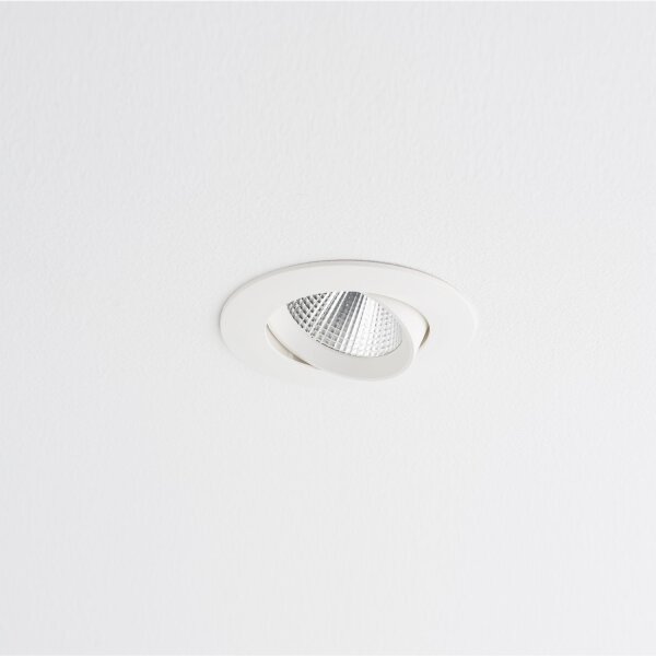 LED Einbauspot Weiß Silber 4000 K 11 cm rund schwenkbar
