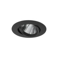 LED Einbaulampe Schwarz Silber 3000 K 11 cm schwenkbar
