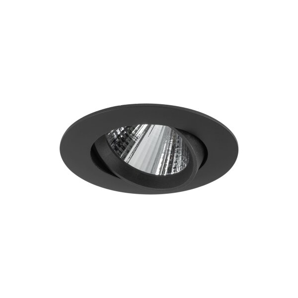 LED Einbauspot Schwarz Silber 4000 K 11 cm schwenkbar
