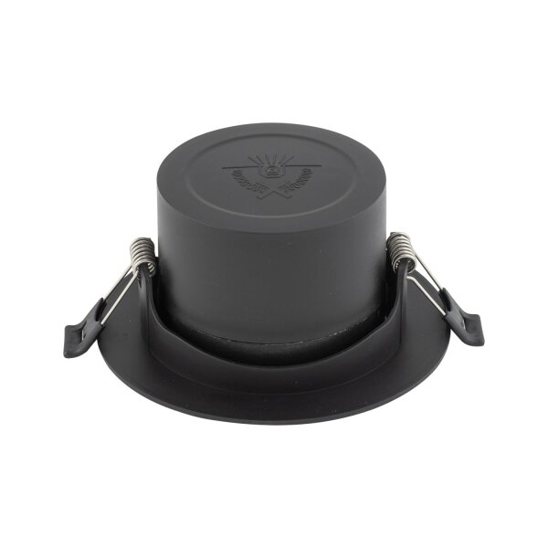 LED Einbauspot Schwarz Silber 4000 K 11 cm schwenkbar