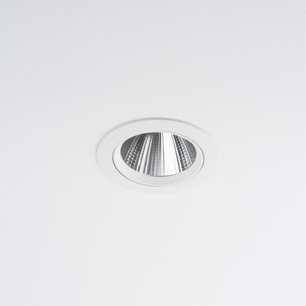LED Einbaustrahler Weiß Silber 3000 K B:14 cm flexibel