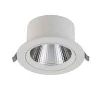 LED Einbauspot Weiß Silber 4000 K B:14 cm rund...