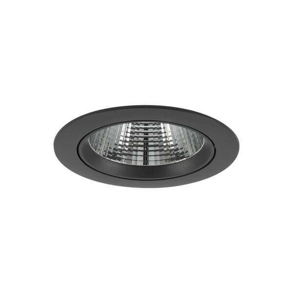 LED Einbauspot Schwarz Silber Ø14 cm 4000 K schwenkbar