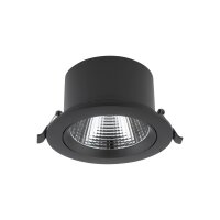 LED Einbauspot Schwarz Silber Ø14 cm 4000 K...