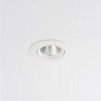 LED Einbaustrahler Weiß Silber 3000 K B:9 cm flexibel