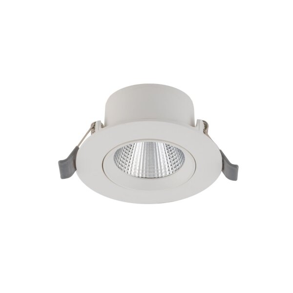 LED Einbauspot Weiß Silber 4000 K B:9 cm schwenkbar
