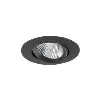 LED Einbauspot schwenkbar Schwarz Silber 4000 K Ø9 cm