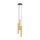 Hängelampe Stahl Messing GU10 L:20 cm 3-flammig Modern