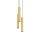 Hängelampe Stahl Messing GU10 L:20 cm 3-flammig Modern