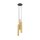 Hängelampe Stahl Messing GU10 L:20 cm 3-flammig Modern