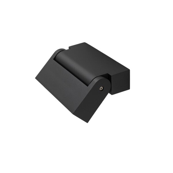 LED Wandstrahler Alu Schwarz 4000 K B:13 cm flexibel