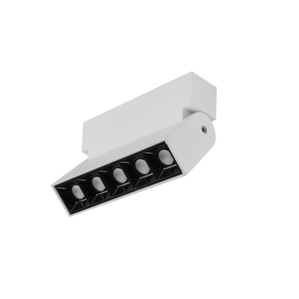 LED Wandlampe Aluminium Weiß 4000 K B:13 cm schwenkbar