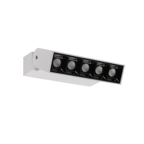 LED Wandlampe Aluminium Weiß 4000 K B:13 cm schwenkbar