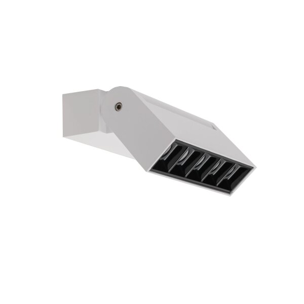 LED Wandlampe Aluminium Weiß 4000 K B:13 cm schwenkbar