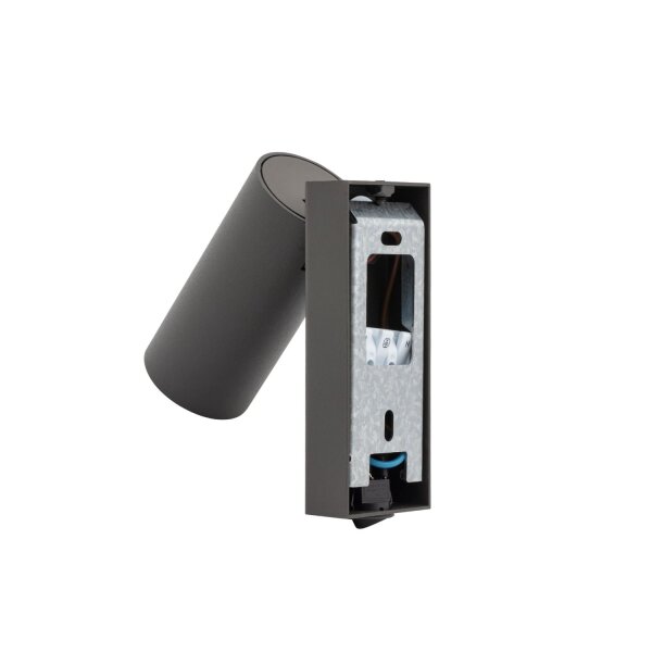 Wandstrahler Umbra Grau flexibel GU10 B:10 cm Schalter