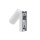 Wandspot Weiß Stahl GU10 B:10 cm Schalter flexibel