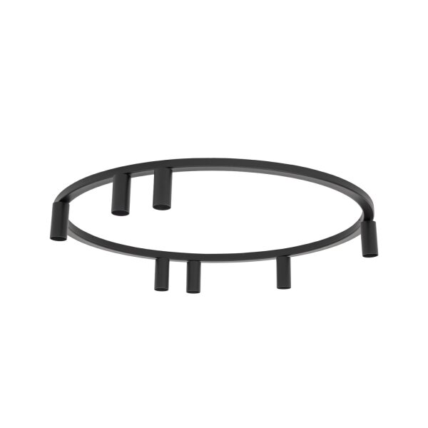 Deckenspot schwenkbar Schwarz GU10 B:93 cm 7-flammig