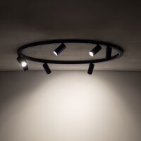 Deckenlampe Marineblau Metall GU10 B:93 cm schwenkbar