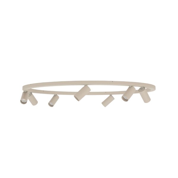 Deckenleuchte Beige Metall GU10 B:93 cm schwenkbar rund