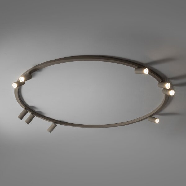 Deckenlampe Beige Metall GU10 B:130 cm flexibel Modern