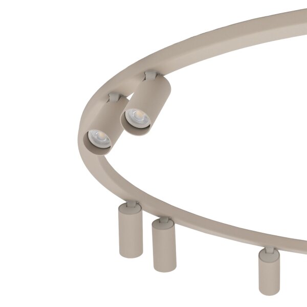 Deckenlampe Beige Metall GU10 B:130 cm flexibel Modern