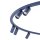 Deckenstrahler Metall Marineblau GU10 B:130 cm Modern