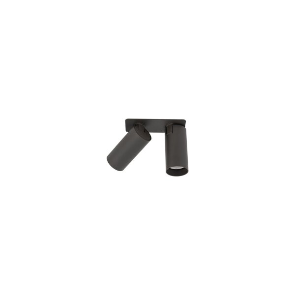 Einbauspot Stahl Umbra Grau flexibel GU10 L:21 cm