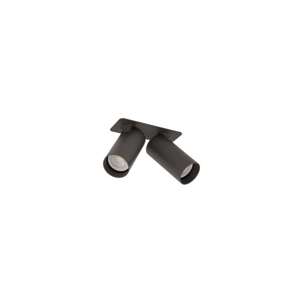 Einbauspot Stahl Umbra Grau flexibel GU10 L:21 cm