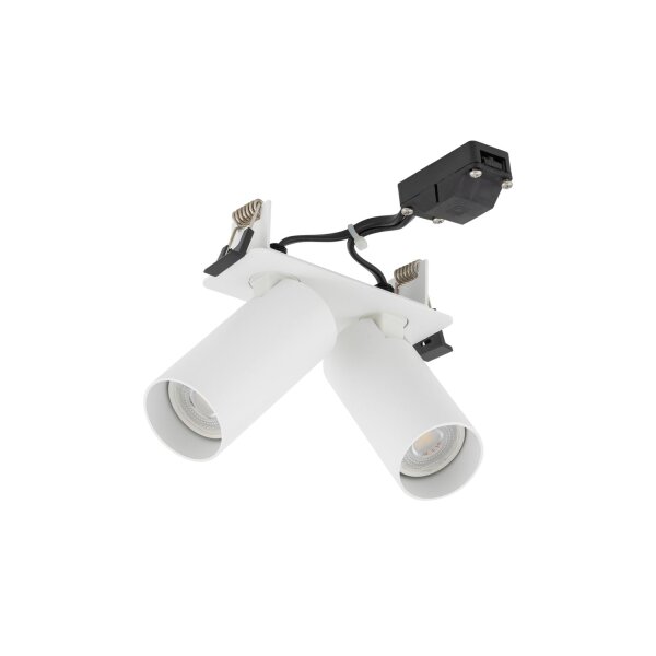 Einbauleuchte verstellbar Stahl Weiß GU10 L:21 cm