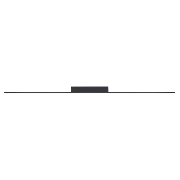 LED Deckenleuchte Aluminium Schwarz 3000 K 150 cm rund