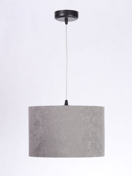 Lampe à suspendre Abat-jour Éclairage Gris Or Tissu