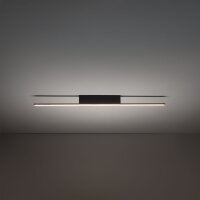 LED Deckenlampe Schwarz Alu 3000 K L:75 cm lang Modern