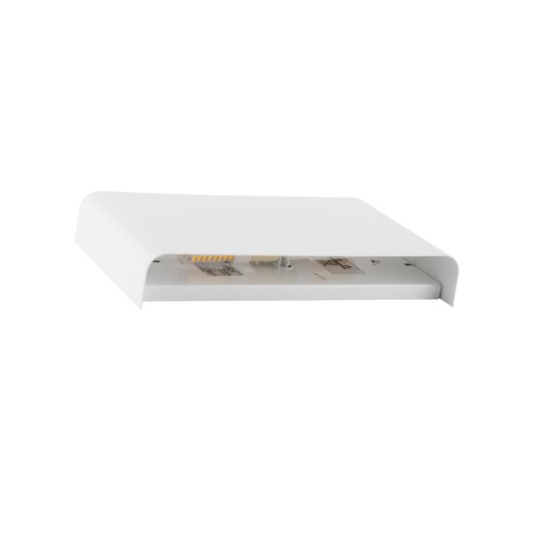 Wandlampe Weiß Stahl G9 B:25 cm Up Down indirekt rund