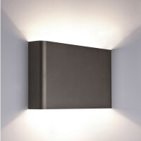 Wandleuchte Graphit Stahl G9 B:25 cm Up Down blendarm