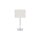Tischlampe Stahl Stoff Chrom Creme E27 H:43 cm blendarm