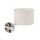 Wandlampe Schalter Stoff Creme E14 B:24 cm rund