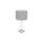 Tischleuchte Stahl Stoff Grau blendarm E27 H:43 cm