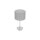 Tischleuchte Stahl Stoff Grau blendarm E27 H:43 cm
