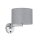 Wandlampe Schalter Stoff Grau E14 B:24 cm blendarm