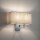 Wandlampe Stahl Stoff Grau E27 B:35 cm blendarm