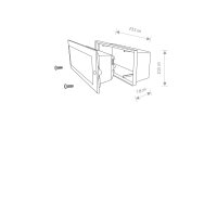 Einbaustrahler Außen Aluminium Glas IP65 B:23 cm rund