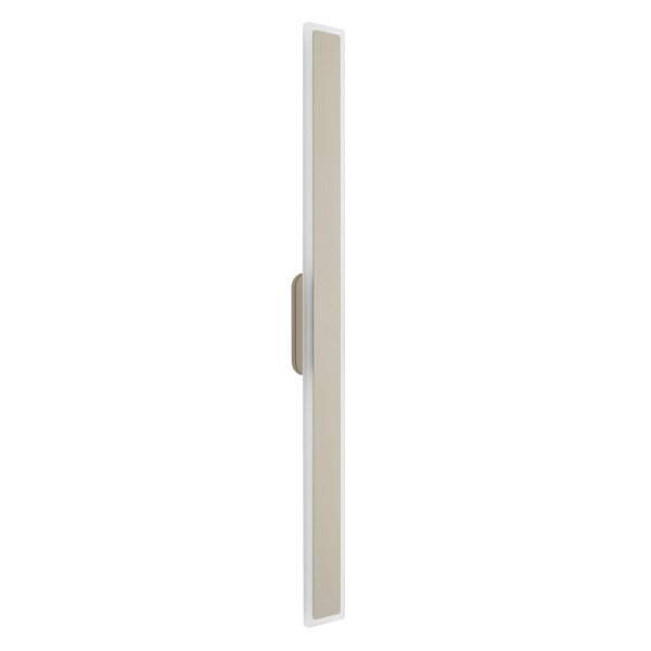 LED Wandleuchte Außen Beige Alu IP54 3000 K 100 cm rund