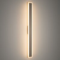 LED Wandleuchte Außen Beige Alu IP54 3000 K 100 cm...