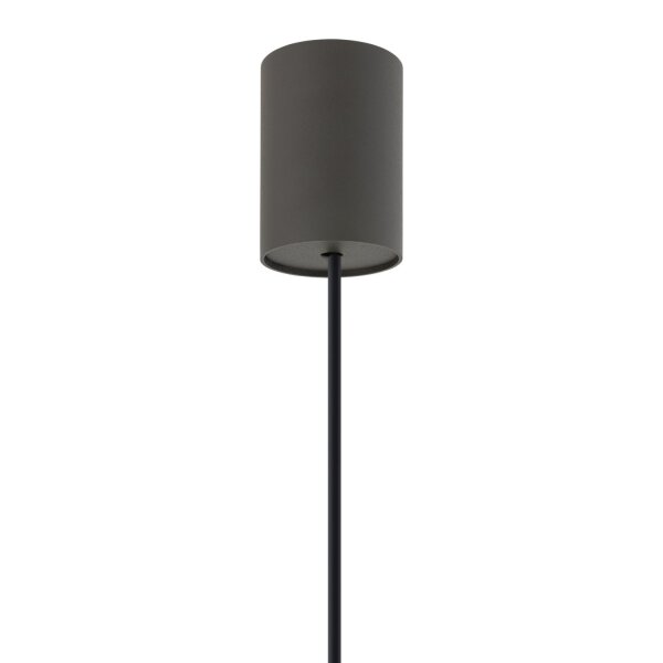 Pendelleuchte Umbra Grau Stoff E27 L:50 cm blendarm