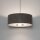 Pendelleuchte Umbra Grau Stoff E27 L:50 cm blendarm