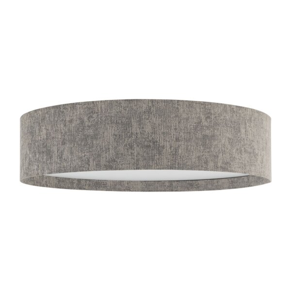 Deckenlampe Stoffschirm Grau E27 Ø65 cm Modern blendarm